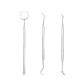 Kacoco Zahnpflegeset Edelstahl Zahnsteinentferner Zahnarzt Instrument Reinigung Plaque Sonde Dental Set Mundhygiene aus Edelstahl