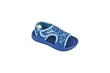 fashy® MOSHIRA Kleinkinder-Sandale Badeschuhe Strandschuhe mit doppeltem Klettverschluß in 2 Farben erhältlich - (Made in Germany) Blau/Türkis 25/26 EU
