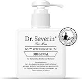 Dr. Severin® Men Original Body Aftershave Balsam I gegen Rasierpickel I befreit von Irritationen I Kühleffekt I aluminiumfrei I vegan I 2 in 1 I für den ganzen Körper I Pumpspender I 200 ml