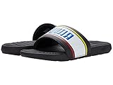 PUMA Herren COOL CAT Sandalen zum Reinschlüpfen, Black White-high Risk red-Blazing Yellow, 44.5 EU