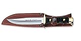 Victorinox Muela Outdoormesser, inkl. Lederscheide, 12 cm gerade Klinge, 23 cm Gesamtlänge, Edelstahl, schwarz