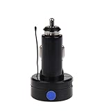 Pixnor 12V24V 2 in 1 Zigarettenanzünder stecken digitale Voltmeter Temperatur Messgerät Auto Spannung Temp