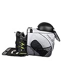 Driver13 ® Skischuhtasche Skistiefeltasche mit Helmfach für Hart Softboots Inliner und Bootbag Tasche weiß