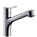 hansgrohe Talis S Einhebel-Küchenarmatur, Komfort-Höhe 165mm mit ausziehbarer Brause, Chrom