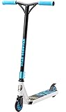 STAR SCOOTER Freestyle Stunt Scooter Roller für Kinder ab 7 Jahre und Erwachsene bis 100kg | 100mm Kickscooter Beginner Einsteiger Alu | Weiß & Blau