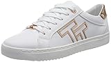 TOM TAILOR Damen 1193207 Sneaker, White-Rose-Gold, 40 EU