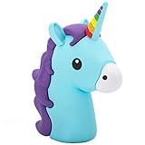 Monsterzeug Einhorn Powerbank im Emoticon Design, Unicorn Universal Handyladegerät für Smartphone, Externer 2600 mAh Akku mit USB-Kabelanschluss