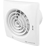Vents Quiet TH V2 Hygro Feuchtigkeitsensor Timer Nachlauf Badlüfter Kugellager/Rückschlagklappe (Ø150)