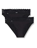 Sloggi Damen PureSense Lux TAC2 Taillenslip, Schwarz (Black 04), 40 (2er Pack)