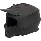 Spada Storm Plain Open Face Motorcycle Helmet L Matt Black