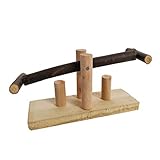 perfk Papageienspielzeug Spielen House Swing Swing Trapez für Meerschweinchen Ratte Zufällige Farbe