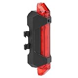 Cerlingwee Fahrradlampe, wiederaufladbares USB-Fahrradrücklicht, 15 lm für Mountainbike-Rennrad-Nachtfahrrad-Faltrad