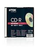 TDK 1 TDK Jewel Case CD-R Beschreibbare Disc 52 x Speed 80 Min/700 MB, besten Preis