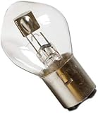 Lampe für Scheinwerfer 12V 35/35W, Ba20d Moped Roller Motorrad Quad + Bisomo Sticker