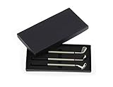 LL-Golf ® Golf Stifte Geschenkset/Golfschläger Kugelschreiber in schwarzer Geschenkbox/Golfgeschenk