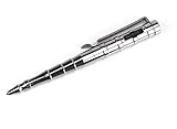 Remize® R009 Taktischer Kugelschreiber Kubotan Tactical Pen Selbstverteidigungs-Stift Glasbrecher (Edelstahl)