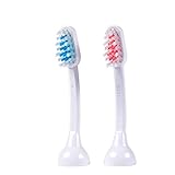 2x emmi-dent Zahnbürstenaufsatz E2 Wave, für Metallic- und Professional-Serie