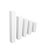 Universal Eckblock ECKTURM Eckstab für MDF Sockelleisten in WEISS (Eckturm ECONOMY (ohne Fase), 65 mm Höhe)