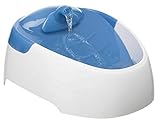 Trixie 24462 Wasserautomat Duo Stream, 1 l/20 × 10 × 23 cm, weiß/blau