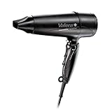 Valera Professioneller Ionen-Haartrockner Swiss Light Fold-Away 5400, klappbar und leicht, 2000 Watt, Farbe Schwarz