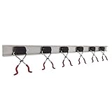 BRUNS SB6.10A Universal-Gerätehalter-Set, 6 Halter und Schiene, 1 m
