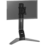 Duronic DM12D1 Tischhalterung für 1 Monitor | Bildschirmhalterung | Monitorständer für einen LCD/LED Computer Bildschirm | Höhenverstellbar | VESA max. 100 x 100 mm| Stahlstruktur | 8kg pro Arm