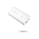 Mini Powerbank POWERADD EnergyCell 10000mAh PD 18W Power Bank USB C Externer Akku mit Power Delivery Schnellladefunktion Klein und Leistungsstark für iPhone Samsung Huawei iPad - Weiß