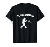 Funny Sports Gift For Women | TOUCHDOWN! Football Baseball T-Shirt