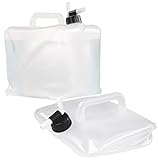 Semptec Urban Survival Technology Faltkanister: Faltbarer Wasserkanister mit Zapfhahn, 10 Liter, ideal für Trinkwasser (Kanister für Trinkwasser)