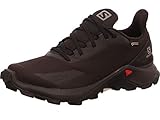 Salomon Damen Alphacross Blast GTX, Wasserdichte Trail Running Schuhe,Schwarz (Black/Black/Black),39 1/3 EU