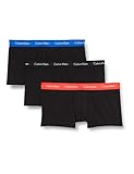 Calvin Klein Herren Low Rise Trunk 3PK Boxershorts, B-blau/Erdbeerfeld/schwarz, M