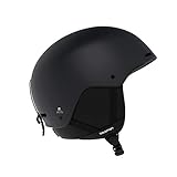 Salomon Herren Ski- und Snowboardhelm, ABS-Schale, EPS 4D-Innenschaum, Größe M, Kopfumfang 56-59 cm, Brigade, schwarz, L40537200