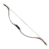 Toparchery Traditioneller Recurve Bogen 53 '' Bogenschießen Jagd Handmade Horse Bow Longbow 30-50 lbs (40)