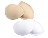 Merry Style Extra Push Up BH Schaumeinlagen WS20 ((2Pack) Beige/Weiß, One Size)