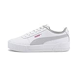 PUMA Damen Carina L JR Sneaker, White Gray Violet, 37.5 EU