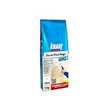 Knauf Deco-Flexfuge – Wand Fliesen-Mörtel auf Zement-Basis: pflegeleicht dank Knauf Perleffekt, schnell-härtend, passend zur Fliesenfarbe, Weiß, 1-kg