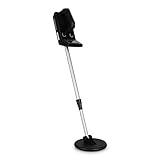 DURAMAXX MD-350 Metalldetektor Metallsuchgerät, wasserdicht, Goldsuchfunktion, akkustisches Warnsignal, bis zu 1,5 m Suchtiefe, 16,5 cm Suchspule, einstellbare Empfindlichkeit, kompakt, pechschwarz