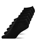 Snocks Socken Herren Schwarze Socken Herren 43-46 Männer Socken 43-46 Socken Schwarz Sneakersocken Füßlinge
