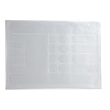 VGEBY 20Pcs Fahrradrahmen Aufkleber Chainstay und Rahmen Protektoren Aufkleber Aufkleber Kit inklusive Ovalen, Kreise Rechteck und Streifen Formen(Transparent)