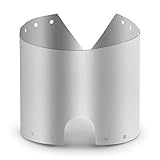 Lixada Campingkocher Windschutz Windschutzscheibe Ultraleicht Ultra Dünn Titan Windscreen