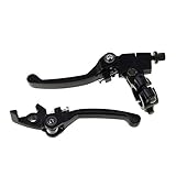 GOOFIT 22mm 7/8'HandleBar Folding Handsteuerungen Kupplungshebel mit Barsch Bremshebel für Dirtbike Pitbike 110cc 125cc