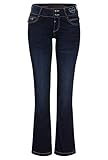 Timezone Damen GretaTZ Bootcut Jeans, Blau (Noble Blue Wash 3787), W26/L34 (Herstellergröße: 26/34)