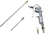 BGS 3215 | Druckluft-Ausblaspistole | Alu-Druckguss | mit 3 Düsen 25 - 100 - 200 mm | Druckluftpistole