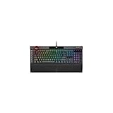 Corsair Gaming-Tastatur, mechanisch, K100 RGB, LED-Hintergrundbeleuchtung, Cherry MX Speed, Schwarz