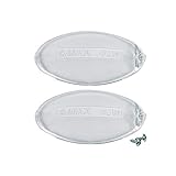 Lampenabdeckung für Dunstabzugshaube 2Stk Oval Abdeckung für Lampe Ersatz für AEG Electrolux 5024879600/0 Whirlpool 482000027038 Beko Faber Zanussi Indesit C00058249 SMEG 692831966