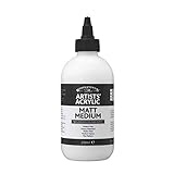 Winsor & Newton 3040936 Mattes Malmittel, verbessert den Farbfluss von Acrylfarben - 250ml Flasche