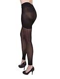 belly cloud Damen Miederhose NA, figurformende Leggin mit integrieter Panty, Gr. 42/44 (M), Schwarz (schwarz)