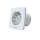 Cata UC-10 Turbo Timer/Nachlauf Turbine-Ventilator WC Badlüfter 110 m³/h 26 dB 8 W inkl Rückschlagventil (weiß)