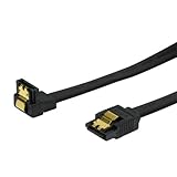 BIGtec 0,3m SATA Kabel S-ATA 3 Datenkabel Anschlusskabel HDD SSD 6GBit/s Stecker L-Type/L-Type 90° 30cm vergoldet gerade/gewinkelt Serial ATA Verriegelung Farbe schwarz