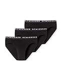 Schiesser Herren 95/5 Rio-slip (3er Pack)- 129473 Slip, Schwarz, XL EU